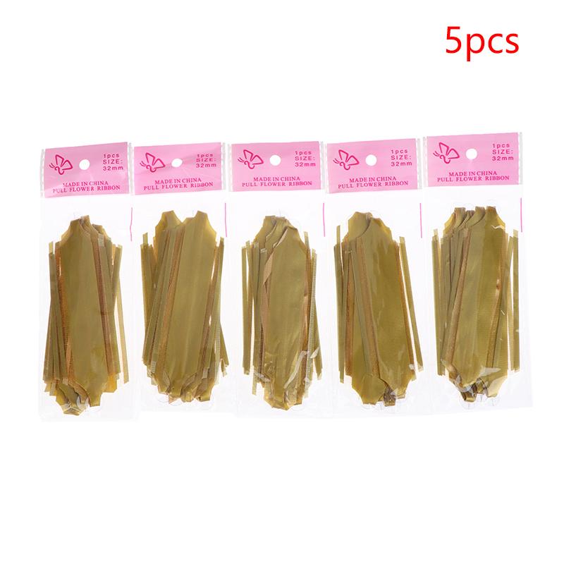 

5/10Pcs Shiny Ribbon Bows - Decorative Gift Bows for Wrapping, Wedding, Party Decoration (White/Pink/Gold) 5Pcs золотой