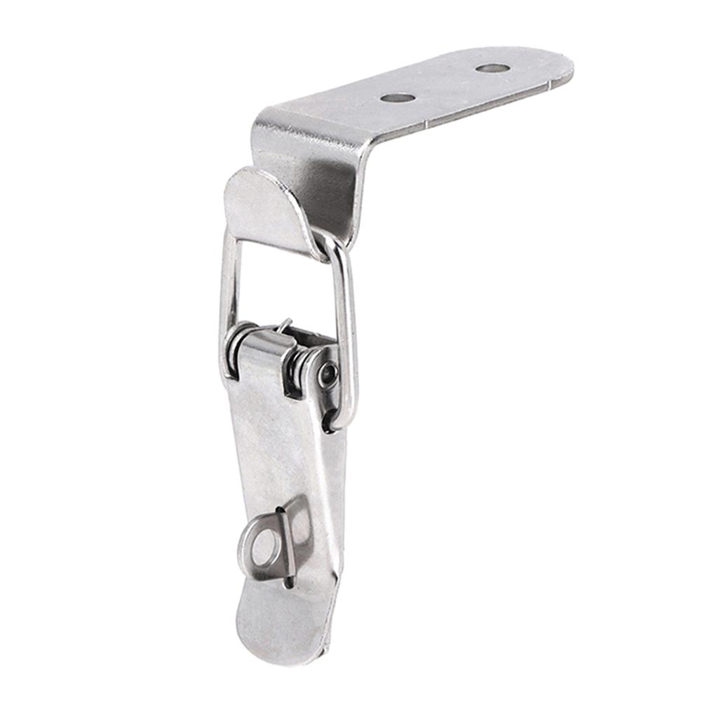 Silver Box Lock Duckbill Hook Lock Spring Loaded Clip Stainless Steel Latch