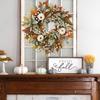 Fall Door Wreath Fall Halloween Wreath With Pumpkin Artificial Home Decor Thanksgiving Decorations For Farmhouse Holiday Harvest