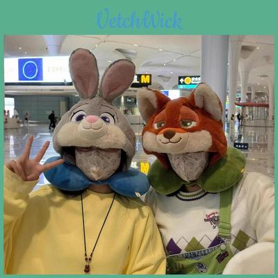 Zootopia Nick a Judy Kreslený Plyšový Polštářek Na Krk S Kapucí S PP Bavlny Pro Děti
