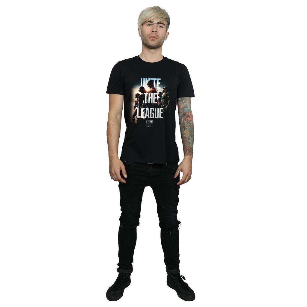 DC Comics Mens Justice League Movie Unite The League T-Shirt