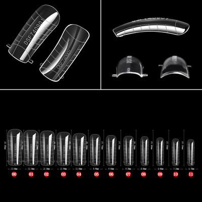 60Pcs Extend Nail Long Lasting Excellent Allergy Free Transparent Nail Mold Tips Manicure Designs Nail Patches
