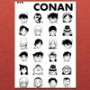 D-DETECTIVE Conan ANIME Poster Leinwandbild Poster Mit Drucken Haus Schlafzimmer Wohnzimmer Dekoration Geschenk
