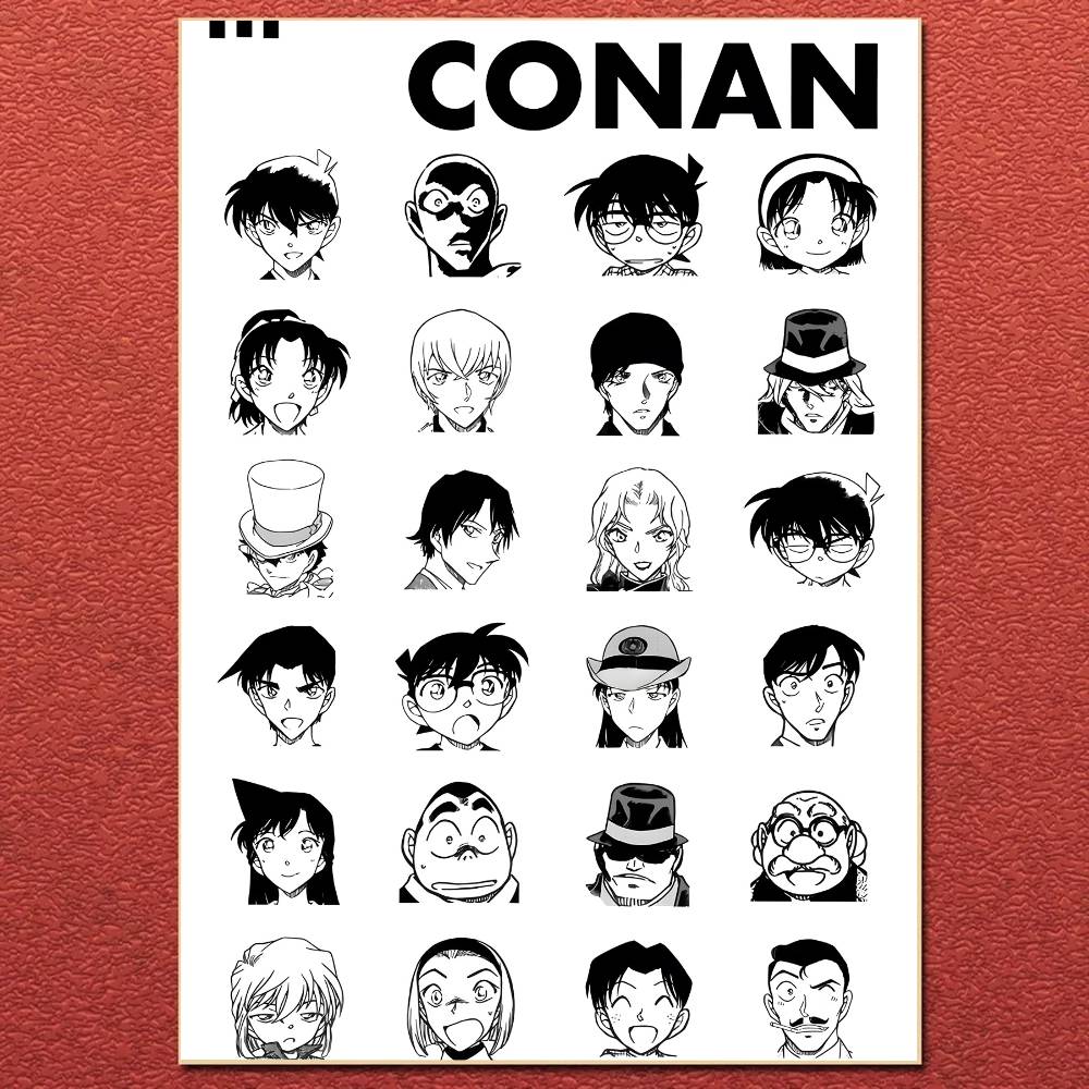 D-DETECTIVE Conan ANIME Poster Leinwandbild Poster Mit Drucken Haus Schlafzimmer Wohnzimmer Dekoration Geschenk