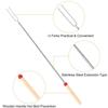Handle Grilling Tool Camping Skewers Telescoping Barbecue Brazing Fork BBQ Forks Roasting Sticks