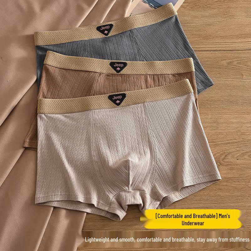 JEEP Men's Plus Size 10A Antibacterial Cotton Boxer Briefs