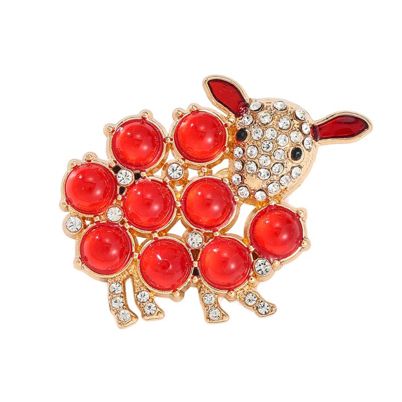 Luxury Sheep Themed Brooches For Men And Women Fashion Jewelry Accessories Couple Party Gifts