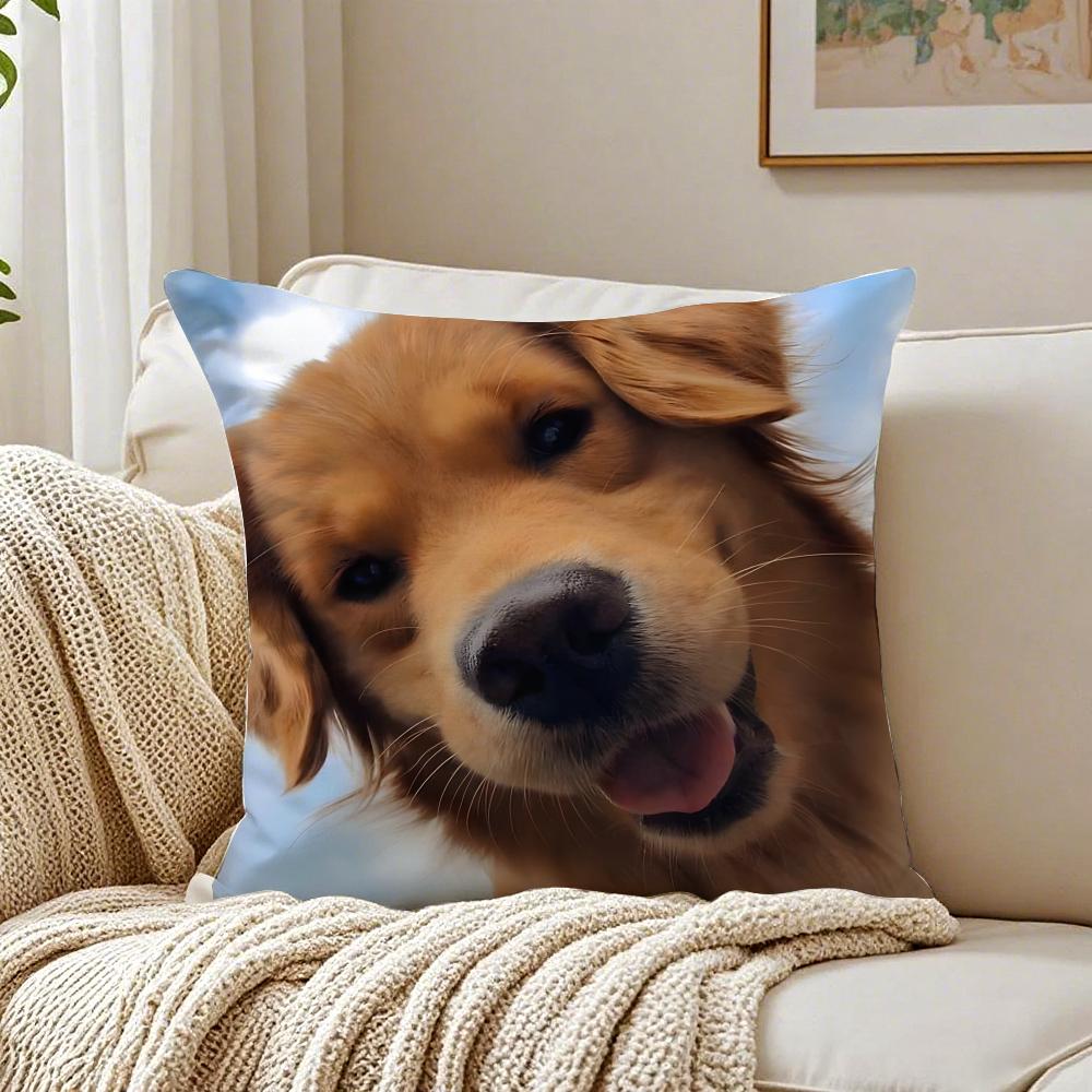 Labrador Retriever Pillow Friendly Dog Plush Cushion Cushion Cover Pillowcase Antidustmite living Room Sofa Decor Cushion Room