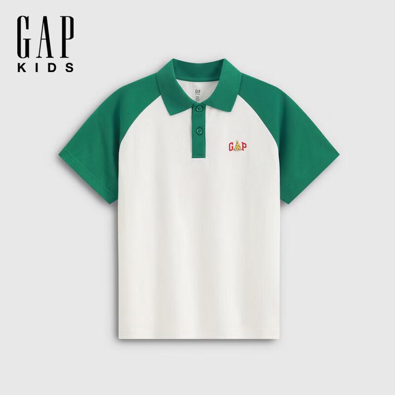 Gap Boys' Logo Raglan Sleeve Polo Shirt