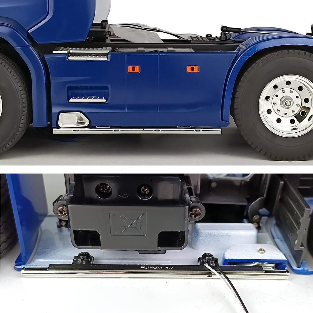 TRZX 1Set LED Lamp Side Light Parts for Tamiya Scania 770S 6x4 RC Truck 1/14