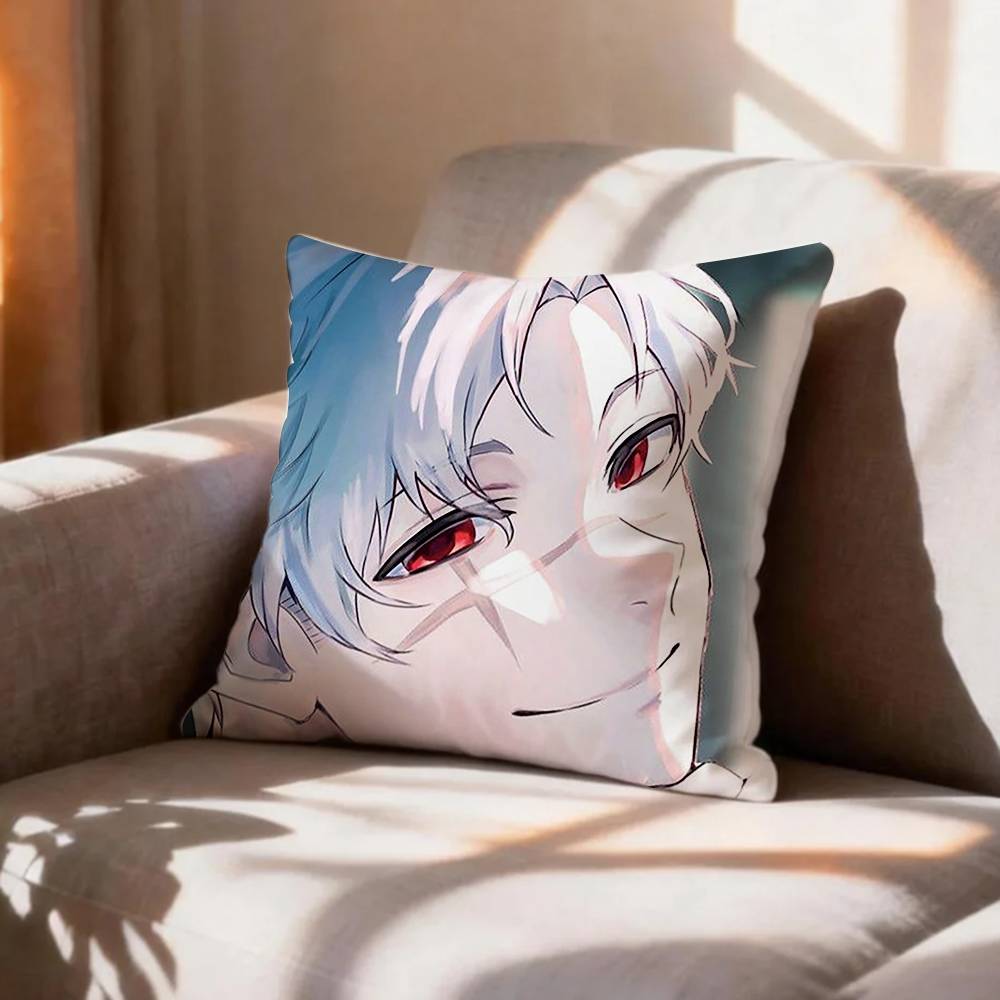 Blue Lock Manga Character Bunny Iglesias Pillow Case Pattern Printed Pillowcase For Living Room Sofa Cushion Cover