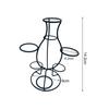 Ball Seat Seven Crystal Base Desktop Decoration Metal Shelf Stones Holder Rack Table