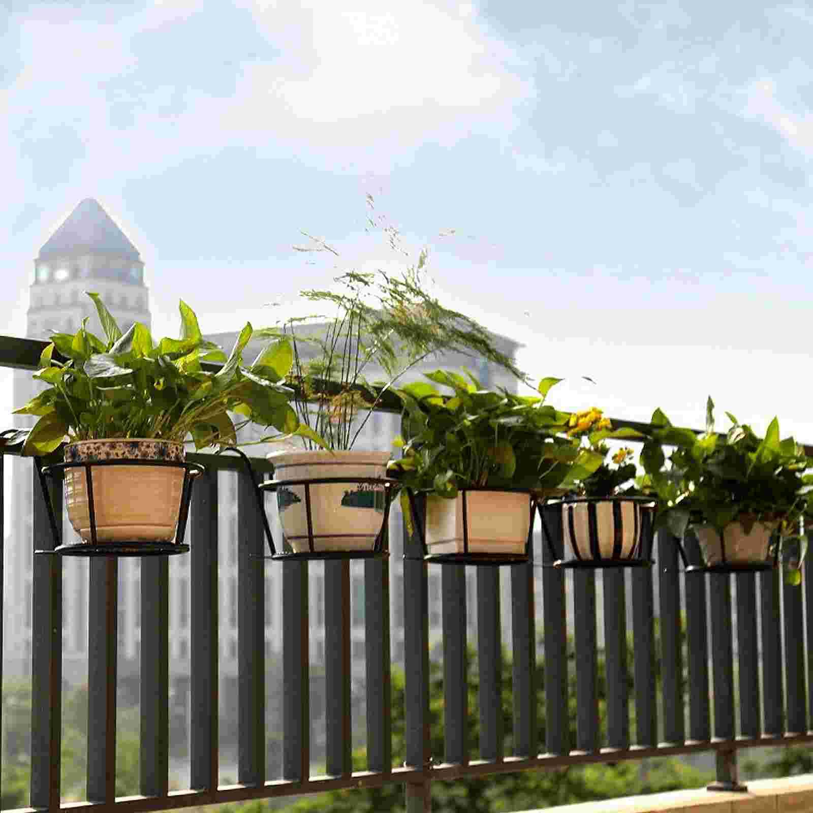 

2 шт. подставка для цветочного горшка, балконные подвесные корзины для цветов, настенные перила, стойки, подставки, железные инструменты для цветочных горшков, комнатные горшки 27.5X21X16CM