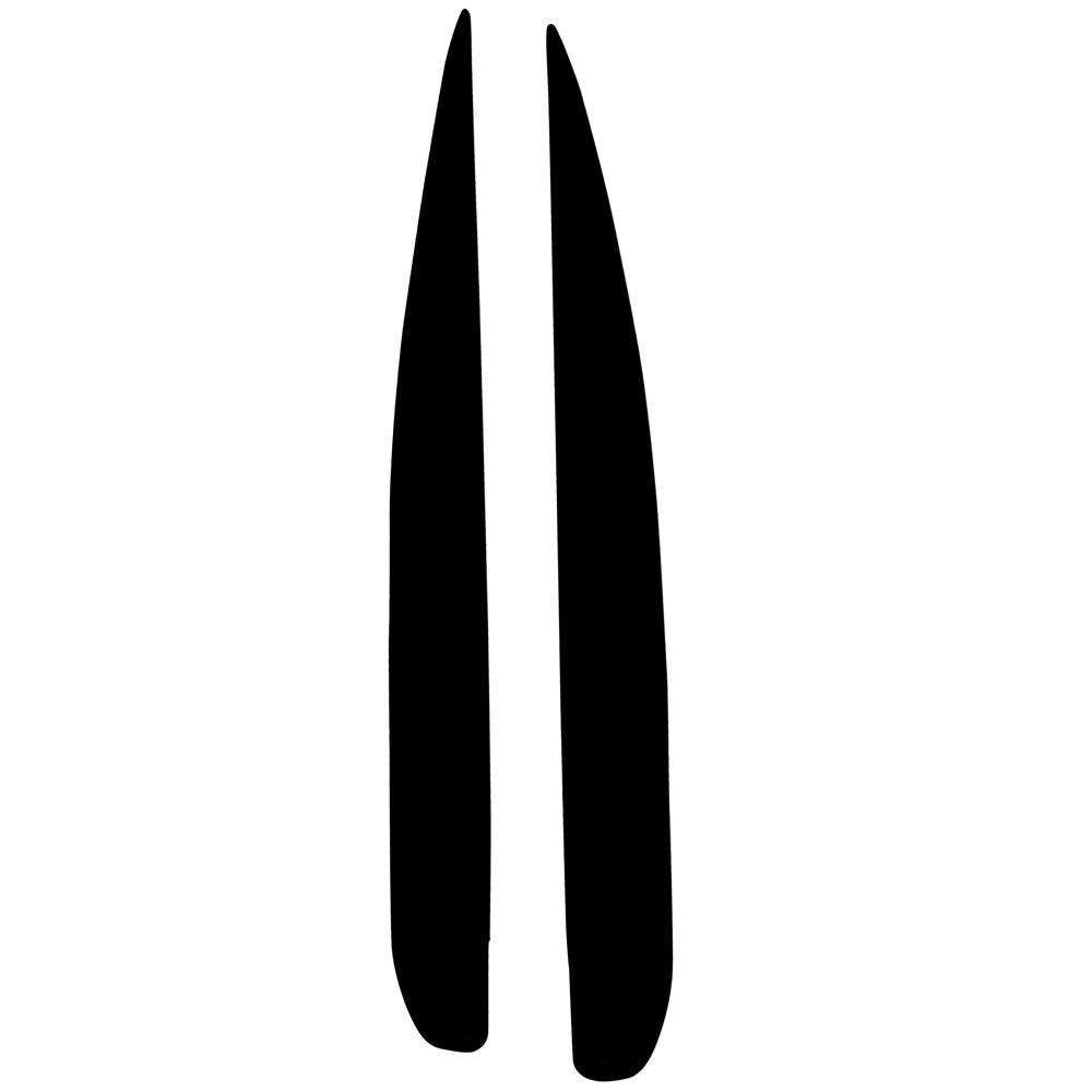 Car Headlight Eyebrow Eyelids ABS Stickers Trim Cover Black For Honda S2000 2000 2001 2002 2003 2004 2005 2006 2007 2008 2009