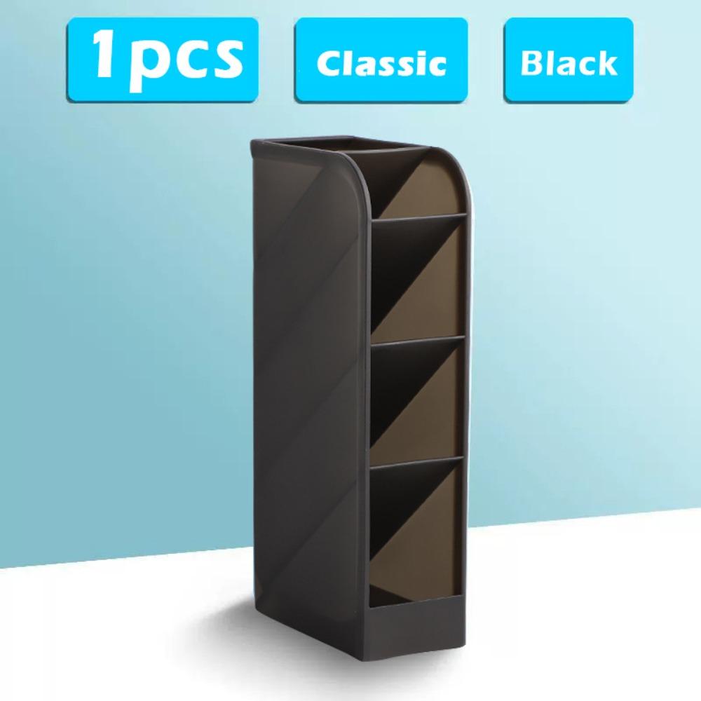 Porte-stylo en plastique Type à insertion oblique Pot à stylos Support d'affichage de papeterie Multi-tailles Cadeau