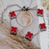 15mm High Version Of Five Flowers Lucky Four-Leaf Clover Bracelet 18k No Colour Loss Double-Sided Shell Bracelet