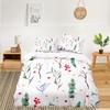 Soft Floral Bedding Set For Kids Girls Adults Leaves Flowers Branch Print Duvet Cover Set Quilt Cover Pillowcases Bedroom Decor