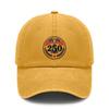 [250Th Anniversary Baseball Cap] Unisex Adult Adjustable Vintage Washed Print Polyester Sun Protection Lightweight Breathable Casual Outdoor Sports