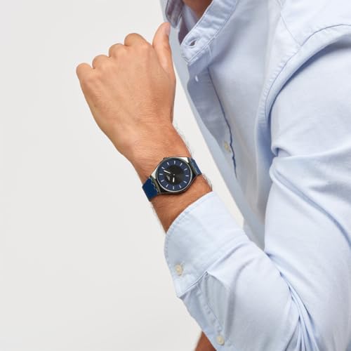 Swatch DUET AT DUSK SYXB108 Wristwatch, Blue