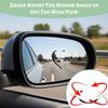 2 Pcs Blind Spot Mirror, Heart Shaped Car Side Mirrors with Adjustable Angle for Enhanced Safety, Universal Fit Convex Wide Angle Rear View Mirror