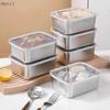 316 Stainless Steel Rectangle Food Storage Serving Tray Sausage Noodles Fruit Dish With Cover Kitchen Organizers Food Container
