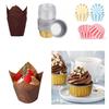 Muffinförmchen Backförmchen Antihaftpapier Muffinförmchen Dekorative Hüllen für Cupcakes Kuchen Desserts Süßigkeiten Verpackung