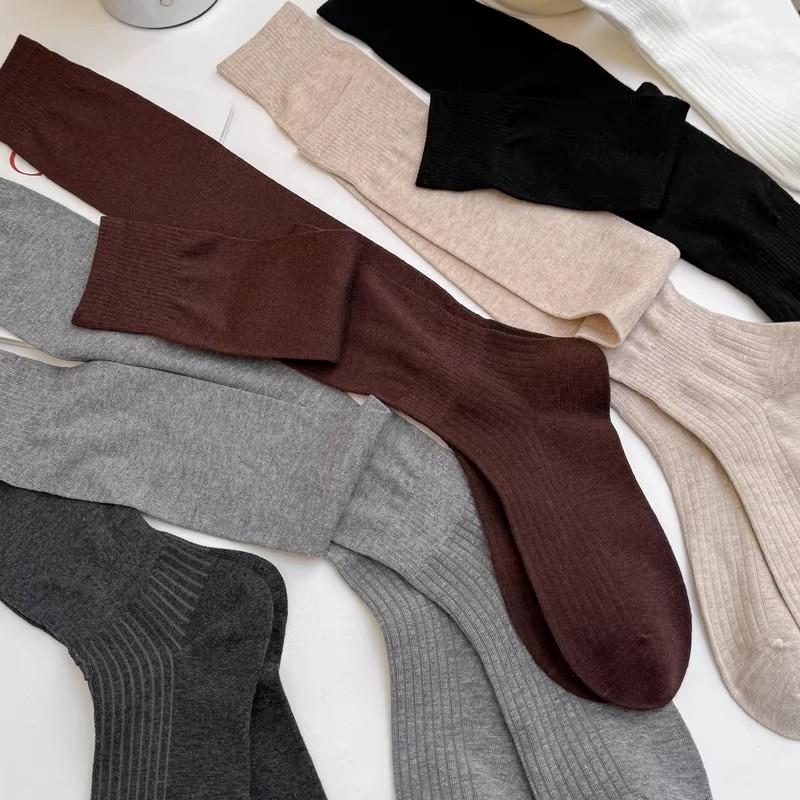 Western Style Rider Boot Calf Socks Stretchy Knight Boots Long Socks Soft Comfortable Knitted Stocking For Women Warm Accessory