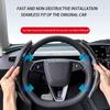 Voor Tesla Model 3/Y Highland Juniper Stuurhoes Koolstofvezel Leer Anti-Bont Sportstuur Auto Accessoires