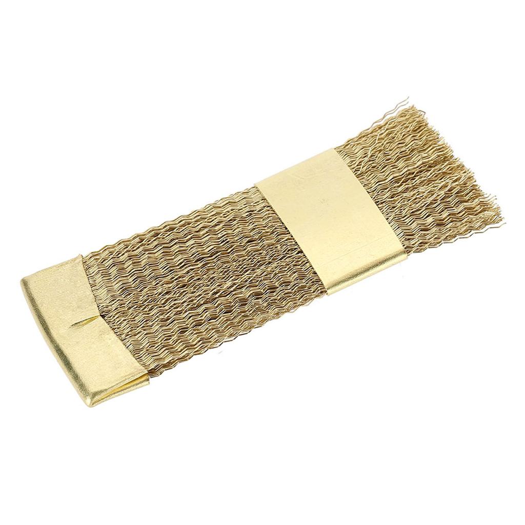Kartáček na čištění bitů na nehtovou art zlaté barvy měděný drát kartáček na čištění vrtáků manikúrní doplňky