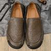 38-46 Men's Plus Size Handmade Casual Leather Shoes Fashionable Casual Shoes Men's One Foot Lazy Shoes