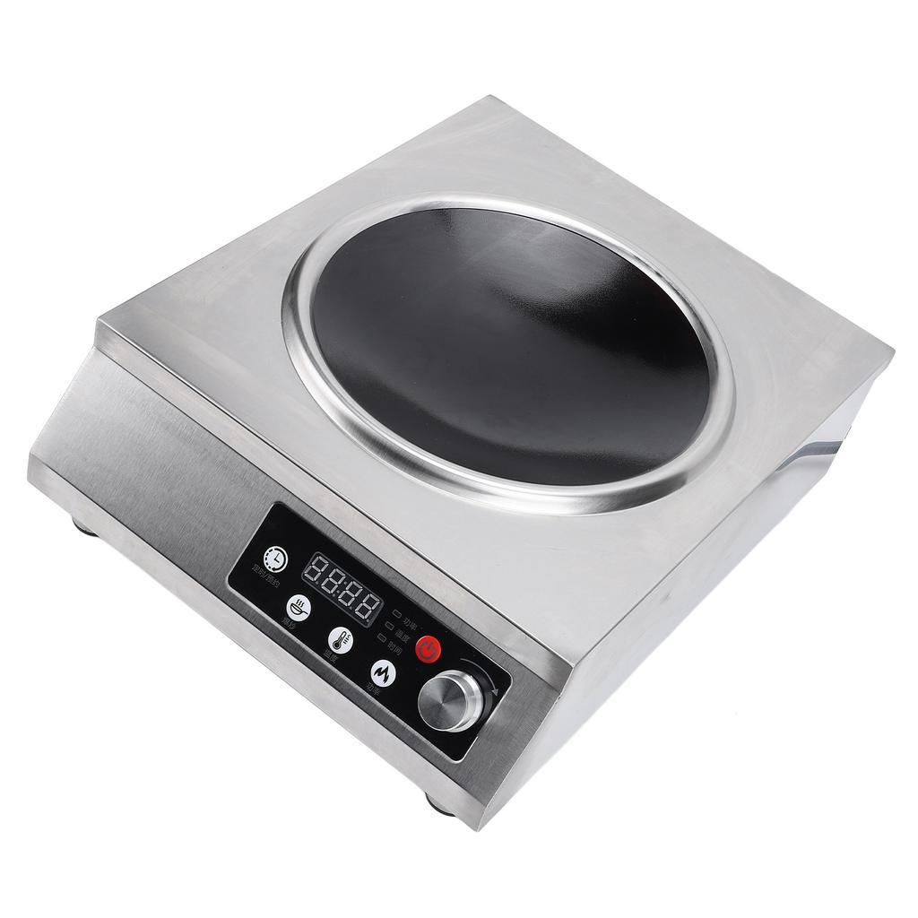 Induction Cooktop Portable 3500W Energy Saving Concave Touch Control Multiple Safety Preventions