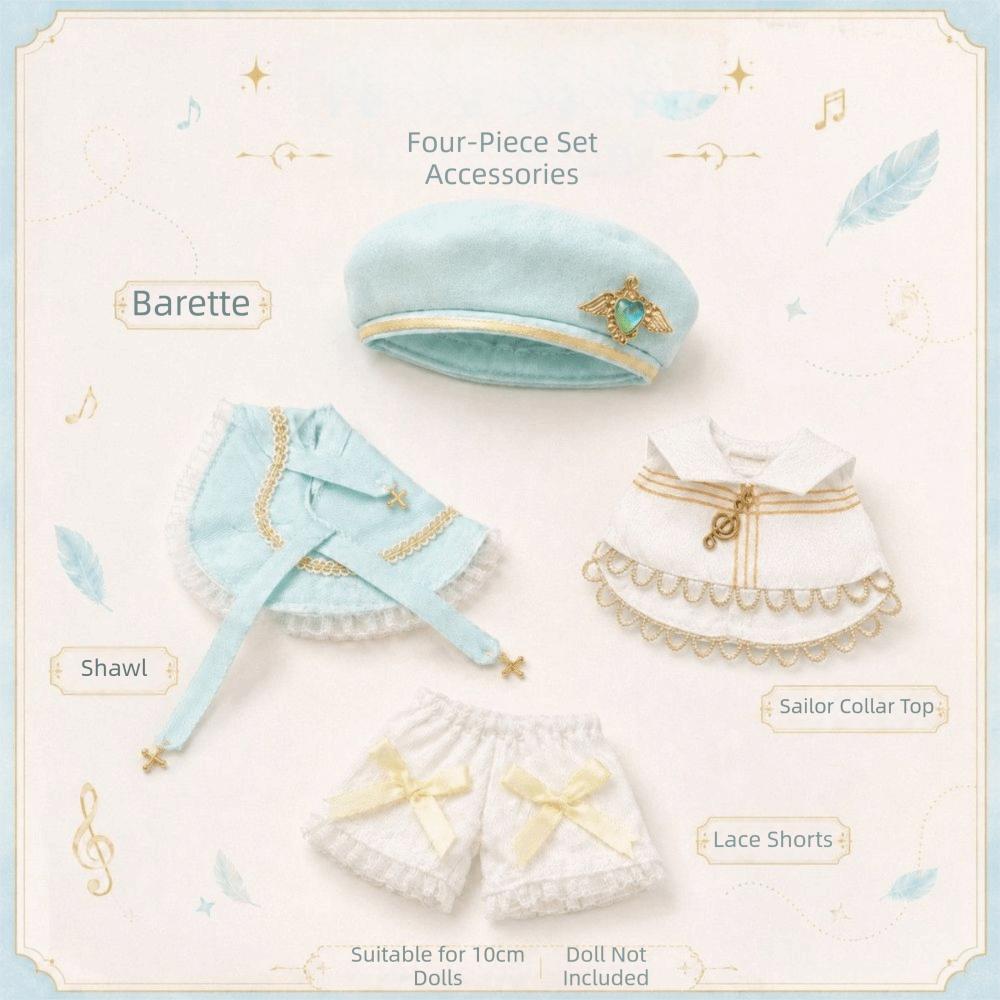 Uniform 10CM Doll Outfit Casual Clothes Doll Coat Cape Doll Accessories Doll Clothes Kids Children