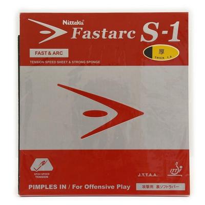 Nittaku Tischtennisrücken, Weichgummi, Fastaku Tension Series, Schwarz, Extra Dick, S-1, NR-8703
