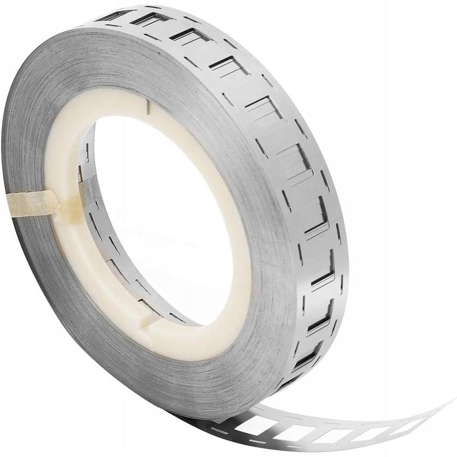 Rosfix Taśma Niklowana 25,5x0,15mm – Drabinka do Zgrzewania Ogniw | Niklowana Blacha Stalowa 2P | Długość 1mb, Grubość 0,15mm