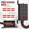 12V Fuse Relay Box 6 Way Relay Fuse Box Pre-Wired Relay Box with 6 Relays and 12 ATC/ATO Fuses Relay Panel Fuses4