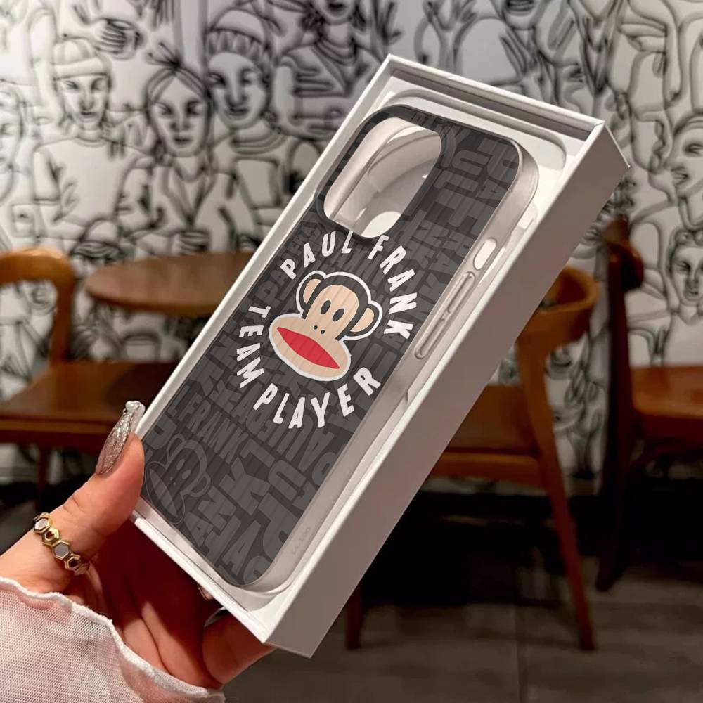 Famous Luxurious P-Paul F-Frank For IPhone 17 16 15 Plus Pro Max 12 14 Plus 11 13 Wave Corrugated Stripe Funda Phone Cover