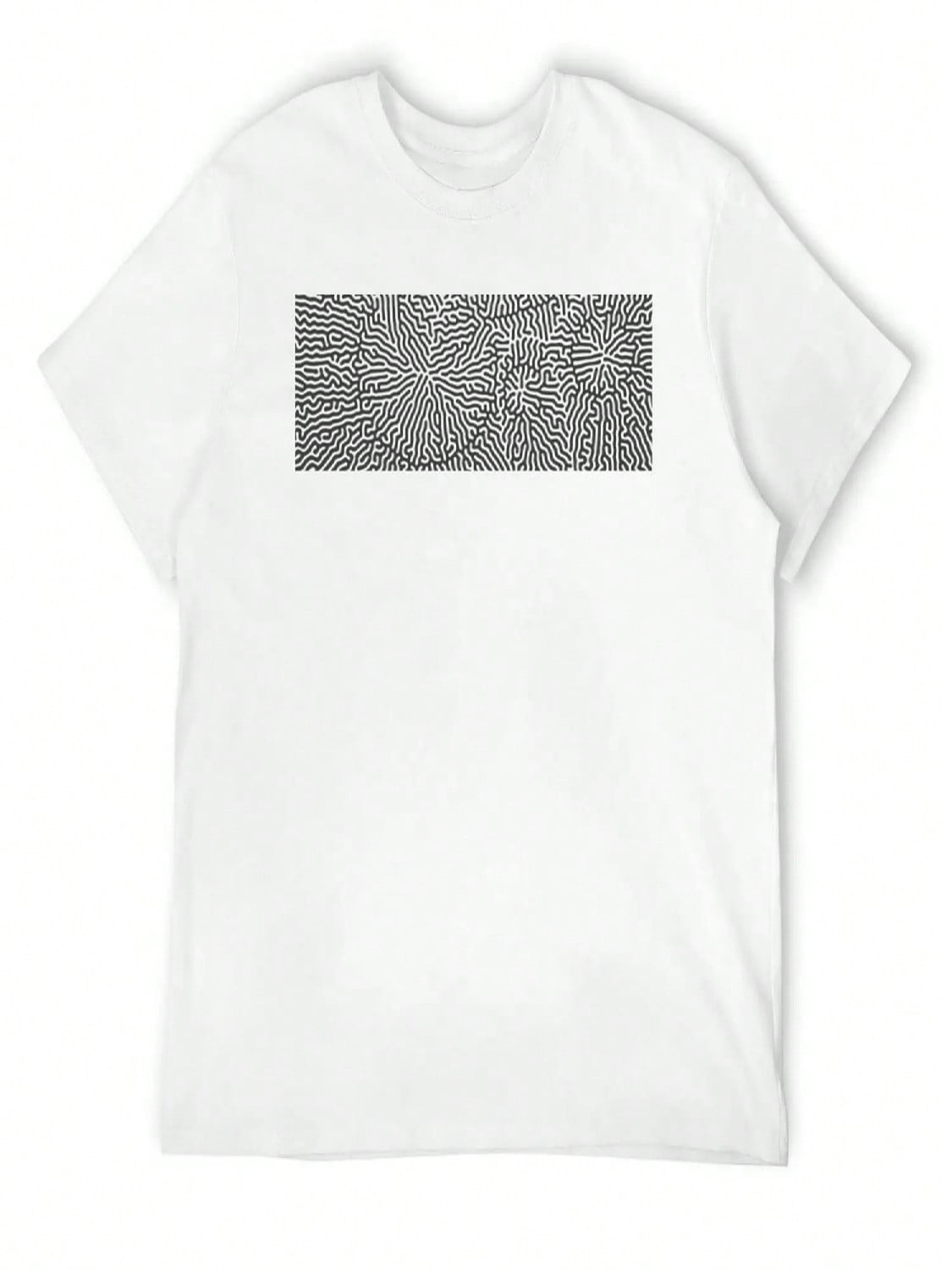 Black And White Maze- Labyrinth T-Shirt Essential T Shirt Tops unisex Clothing S разноцветный