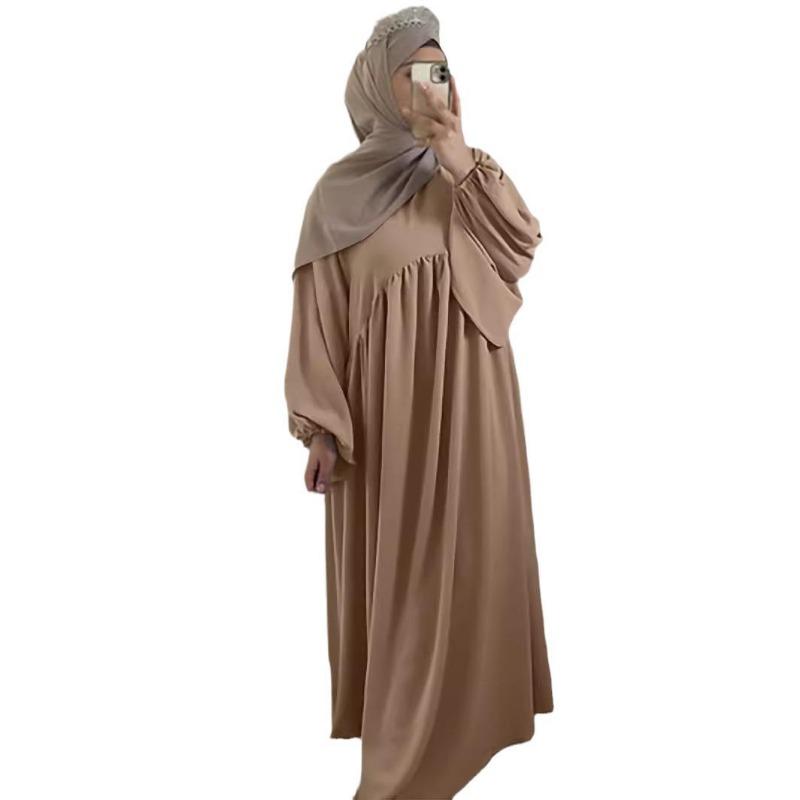 Rochie de seară pentru femei Burqa Patchwork Mânecă lungă Largă Rochie largă