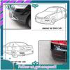 AA92-Car Bumper Protector Rubber Strips, Carbon Fibre Front And Rear Side Bumper Guard Cover For SUV MPV Pickup Truck, 2 Pcs