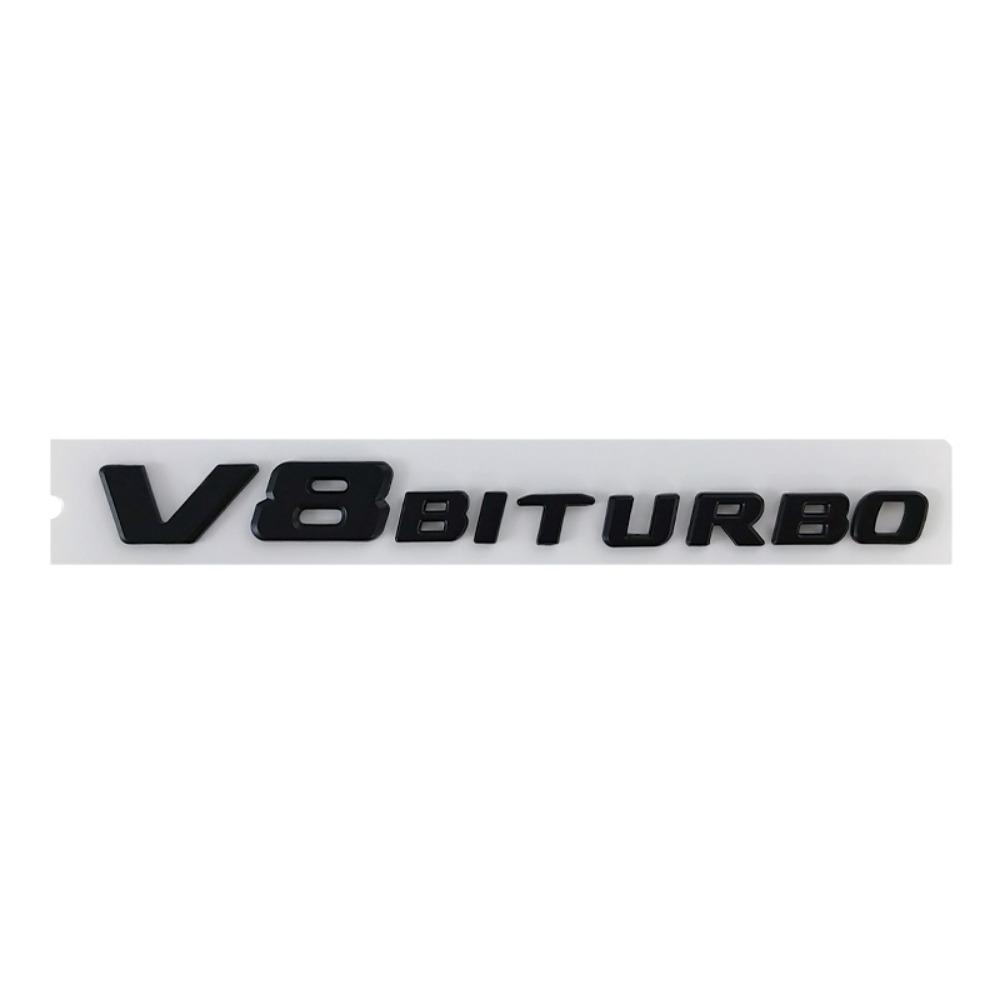 Autocollants 3D pour ailes de voiture, emblème V8 BITURBO, logo pour W463, W222, W204, W205, CLS, W218, C63S, W213, W212, accessoires