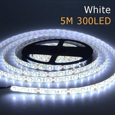 Bande lumineuse Flexible à 300LED, 5M, blanc chaud et froid, 528 SMD, 12V, pour la décoration de la maison