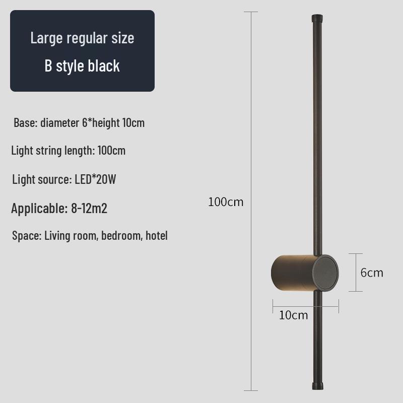 Creative Minimalist LED Wall Light for Hallway, Bedroom, Living Room, Study, and Staircase