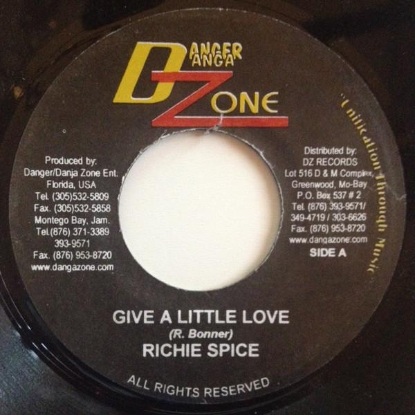 

7inch Record RICHIE SPICE / ROMEO J - Give A Little Love / I Saw Heaven NONE Danger Danga Zo 2004 Jamaica Reggae, Ska & Dub Used