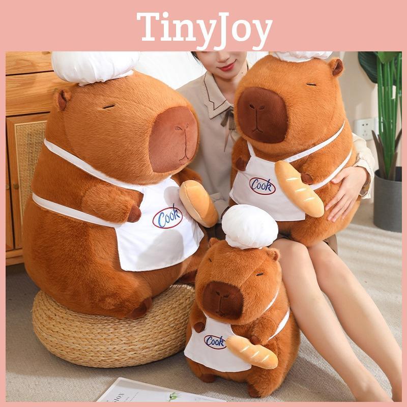 Adorable Chef Capybara Plush Toy Soft And Cuddly Water Pig Stuffed Animal Gift