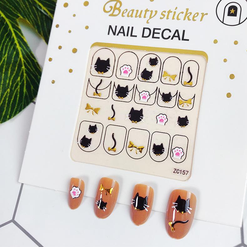 Adesivi di Bellezza Nuovi Ornamenti per Nail Art Natalizi Pupazzo di Neve Regalo di Natale Adesivi per Nail Art Adesivi 3D per Unghie