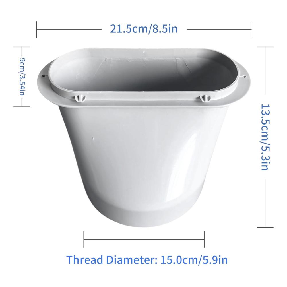 Air Conditioner Exhaust Hose Adapter, Window Sealing Plate Coupler, Vent Tube Connector Parts Accessories, Diameter 5.9 Inch