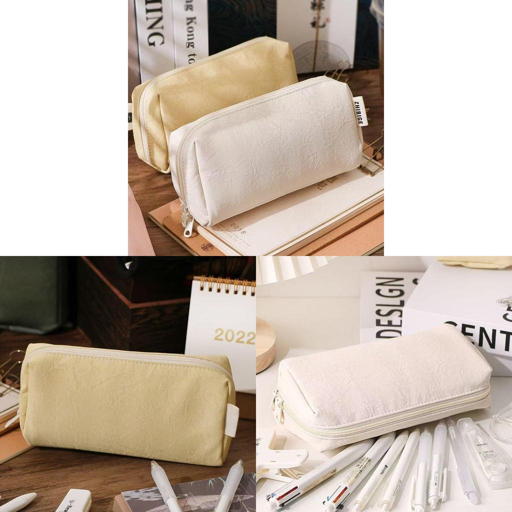 Korean Style Waterproof Pen Case With Multilayer Storage For Students