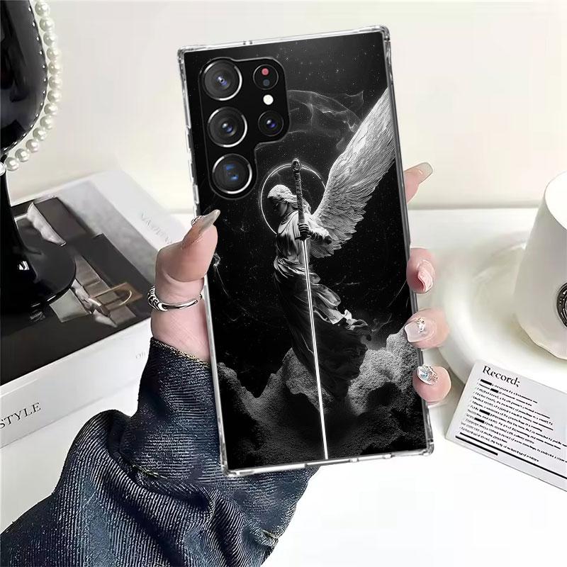 

Archangel Michael Soft Phone Case For Samsung Galaxy S22 S23 S24 S25 Edge S26 Ultra S20 FE S21 Plus + Fundas Coque Galaxy S20 S2 Samsung S26 Ultra