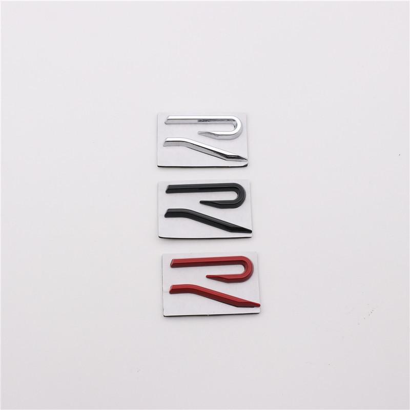 Golf 8th Gen New R Grille & Tail Emblem Metal Stickers - Front & Rear