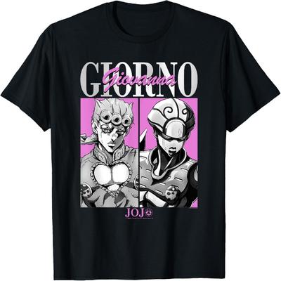 JoJo's Bizarre Adventure Giorno & Golden Wind Panels Anime T-Shirt